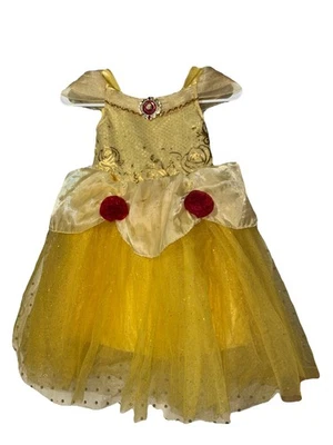 Disfraz Disney Princesa Bella Deluxe Vestir Halloween Teatro Niñas Talla 4 Foto 1 de 4