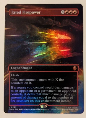 Fated Firepower - Foil - Borderless M MTG Avatar: The Last Airbender M/NM 297 - Image 1 of 2