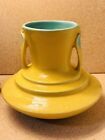 Roseville Pottery '' Orian '' Two Tone Yellow & Blue Vase 737-7 , In 1935