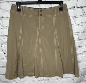 Athleta Whatever Skirt Skort Athletic Tennis Golf Hiking Khaki Stretch Size 2 - Picture 1 of 10