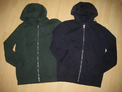 2 x Sweatjacke Jacke Gr. XL Kapuze blau + grün - Bild 1 von 4