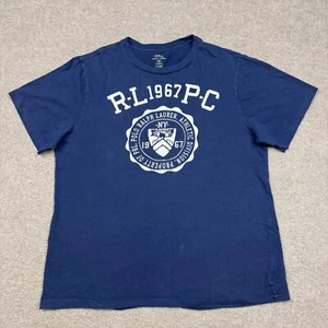 Polo Ralph Lauren Shirt BOYS Extra Large XL Blue Short Sleeve Logo Casual YOUTH - Picture 1 of 9
