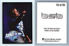 Backstreet Boys Black & Blue #13/25 Millennium 2000 Winterland Sticker