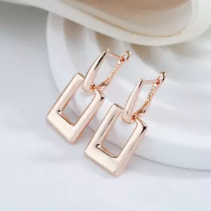 585 Gold Ohrringe Damen Echtgold gefüllt Huggie Creolen Schmuck Geschenkbox NEU - Bild 1 von 6