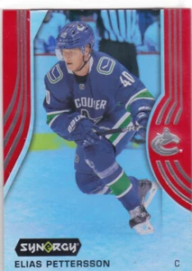 19/20 SYNERGY..ELIAS PETTERSSON..RED..CARD # 28..CANUCKS..FREE COMBINED SHIP - Picture 1 of 1