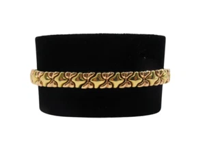 Chimento 18k Solid Rose & Yellow Two-Tone Gold Chain Thick Bracelet - Picture 1 of 9