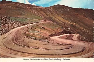Postal de colección Switchbacks Pikes Peak Highway Summit Colorado sin publicar - Imagen 1 de 2
