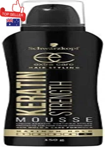 Extra Care Keratin Strength Styling Mousse 150g Maximum Hold Hair Volume Control - Picture 1 of 12