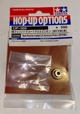 Tamiya 53509 OP509 06 fluorine hard coat aluminum pinion (for 20T / F201)  M03 - Image 1 of 3