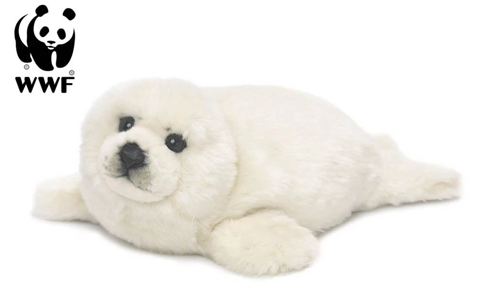 WWF Plüschtier Robbe (weiß, 38cm) lebensecht Schneerobbe Arktis NEU - Bild 1 von 1