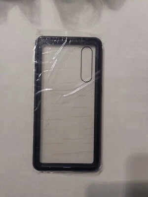 cover per Huawei P30 vetro callamitato  custodia copertina case 360° nero - Immagine 1 di 3