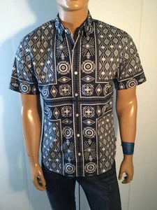 HUF Bandana Navy Shirt Size M - Picture 1 of 8