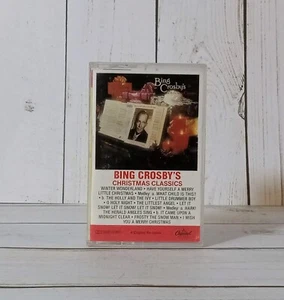 Bing Crosby Christmas Classics Cassette 1988 Capitol Records Reissue SHIPS FREE - Picture 1 of 6
