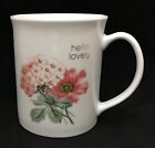 Fringe 13 Oz Coffee Mug Cup Hello Lovely Pink Floral Forget-Me-Nots