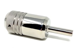 INKgrafiX® EDELGRIFF EDELSTAHL -30mm- ohne Hinterrohr TATTOO GRIFF GRIFFE GRIP D - Picture 1 of 3
