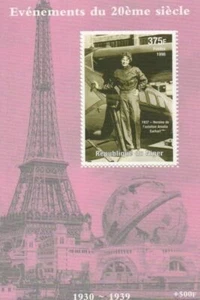 Amelia Earhart weiblicher Pilot Luftfahrtpionier 1998 postfrisch Briefmarkenbogen - Bild 1 von 1