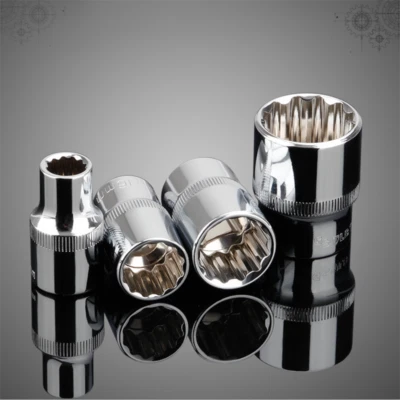 Chrome Vanadium Steel 1/2" Impact Socket Adapter Square Dodecagon Socket 8-32mm - Image 1 of 4