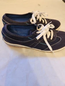 Keds Womens Size US Size 7.5 Ortholite WF52711 Blue Canvas Sneaker Boat Shoe - Picture 1 of 7