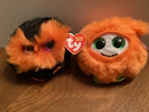 2er Set, Ty Beanie Balls (Puffies) WHODINI Eule (4 Zoll) & GRIFFIN Ghoul 2023 - Bild 1 von 1