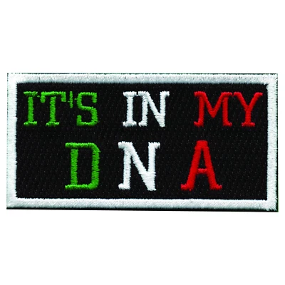 It's In My DNA Mexico Theme Embroidered Iron On Patch - Image 1 of 2