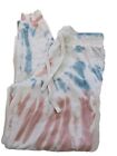 Z Supply Jogger Sweatpants Womens SIZE S Pink Blue White Tie Dye Midrise Active