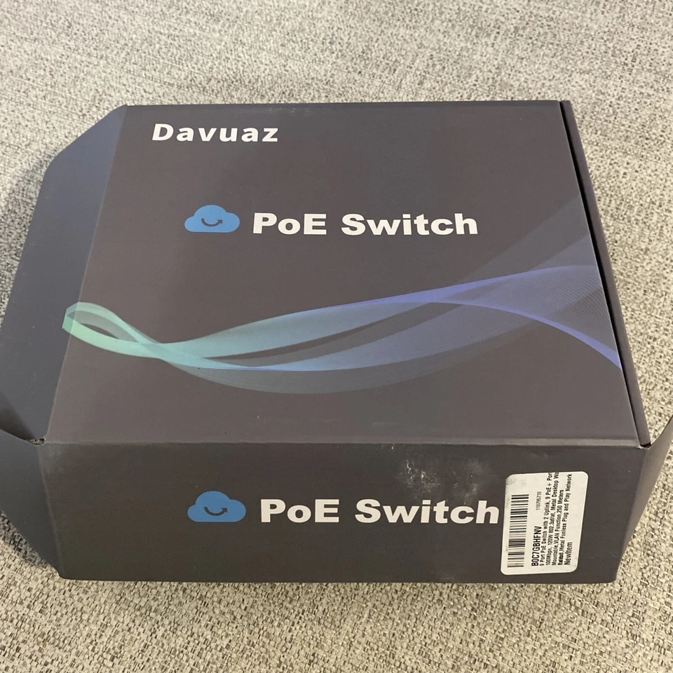 Davuaz PoW Switch 9 port + 2 9FE(PoE)+2FE Model DA-F0920FBL 110V-240V/120W New - Image 1 of 2