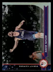 2024 Topps Chrome US OLYMPIC DAVID TAYLOR REFRACTOR #162 - Picture 1 of 2