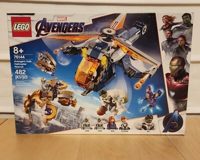 New Rare Retired LEGO Marvel Avengers Hulk Helicopter Rescue Super Heroes 76144 - Image 1 of 4