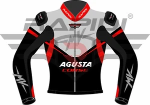 MV AGUSTA CORSE 2020 MODEL MOTOGP MOTORCYCLE MOTORBIKE LEATHER RACING JACKET - Picture 1 of 4