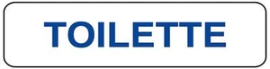Cartello Tabella alluminio segnaletica toilette. Aluminium sign toilette 290x80 - Imagen 1 de 1