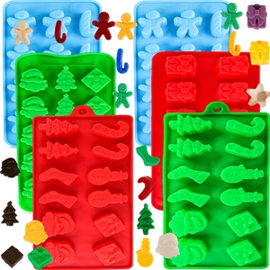 Christmas Silicone Molds Christmas Chocolate Mold Candy Molds for Baking Sweet T - Picture 1 of 12