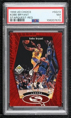 1998-99 Upper Deck UD Choice Starquest Red Kobe Bryant #SQ13 PSA 7 HOF - Image 1 of 2