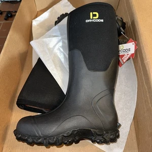 Botas impermeables Drycode Rain Mud talla 5 negras para hombre - Imagen 1 de 4