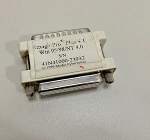 Image-pro Plus 4.1 Parallel Port Dongle Key Vintage Win 95/98/NT 4.0 UNTESTED - Picture 1 of 4