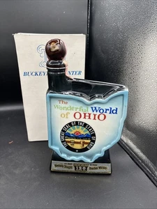 Jim Beam Ohio Dekanter Buckeye State Whiskey Man Cave Bar Dekor Regal China DC5 - Bild 1 von 7