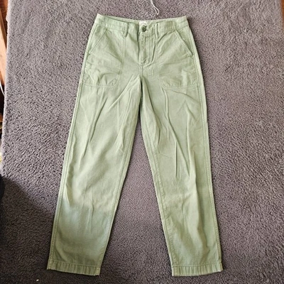Pantalones cargo J Crew para mujer talla 10T verdes utilitarios 100 % algodón hechos en Vietnam Foto 1 de 4