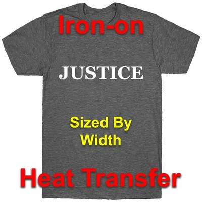 Justice Iron-On Heat Transfer Decal - Image 1 of 2