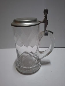 Bierkrug mit deckel Aus Glas Mit Gravur Karl  - Bild 1 von 3