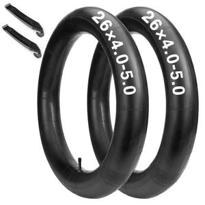 2-Pack 26×4.0/5.0 Fat Tire Bike Tubes: Heavy Duty Bike Tube with AV 32mm Schr... - Picture 1 of 7
