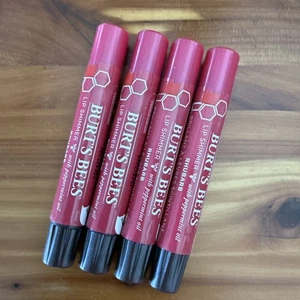 Burt's Bees Shimmer tinta labbra ~ rabarbaro ~ 4 x 0,09 oz ~ NUOVO - Foto 1 di 1
