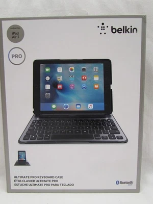 (NEW) Belkin QODE Ultimate Pro Keyboard Case for iPad Air 2 Open Box - Image 1 of 4