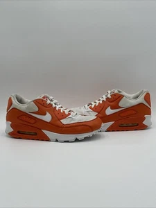 Nike Air Max 90 Orange White 2010 Size 12 Used 325018-811 - Picture 1 of 20