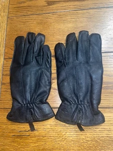 Guantes de cuero genuino Dockers Thinsulate negros para hombre - talla L - nuevos - Imagen 1 de 6