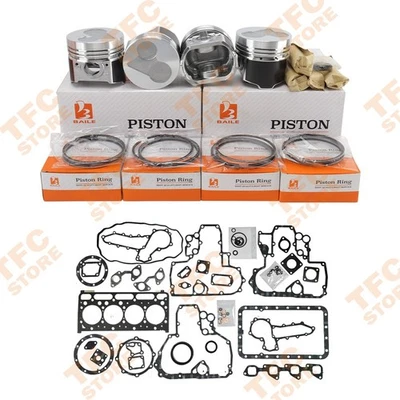 For Kubota V2203 Overhaul Rebuild Kit Piston Rings Full Gasket Set Engine Parts - Image 1 of 3
