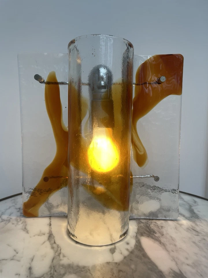 Mazzega Murano Vintage Lampe Italienisch 60er 70er Jahre Mid Century Space Age - Bild 1 von 4