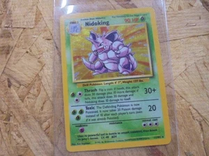 Nidoking  Holo Rare #11 Base Set Pokemon Card 11/102 - Picture 1 of 2
