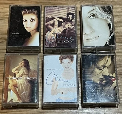 6 CELINE DION Cassette Tapes 90's Music Let's Talk About Love Failing Into You - Image 1 of 3