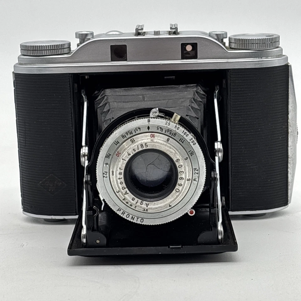 Cámara fotográfica Agfa Isolette III 120 telémetro Apotar 85 mm F4,5 leer Foto 1 de 4