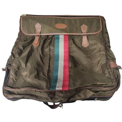 Equipaje de viaje vintage Lark bolsa de ropa colgante verde oliva 24" X 26" Foto 1 de 4