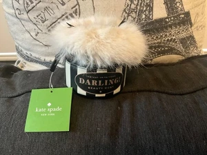 Kate Spade SAMMLER SELTENE LIEBLING VA VOOM MÜNZBÖRSE MIT KUNSTFELL TOP NEU MIT ETIKETT - Bild 1 von 11